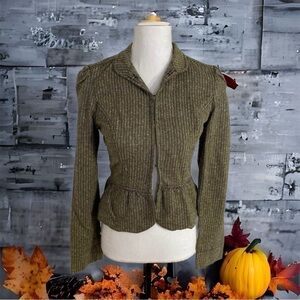 Lux Green Tweed Jacket Small Women’s Blazer